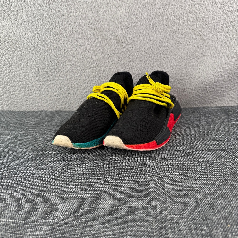 Adidas Pharrell Williams Human Race NMD Black‎ Yellow Men's 8 Custom Painted